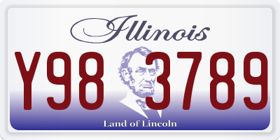 IL license plate Y983789