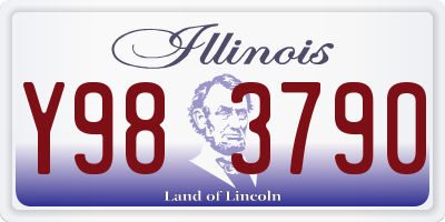 IL license plate Y983790