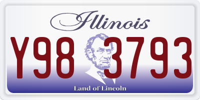 IL license plate Y983793