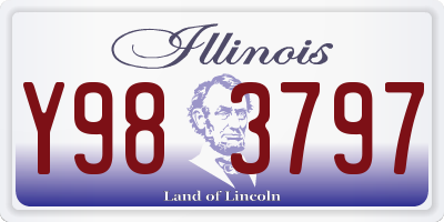 IL license plate Y983797