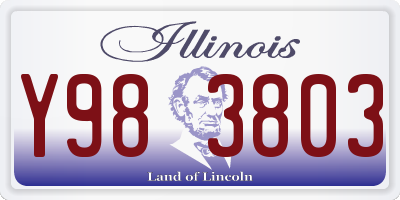 IL license plate Y983803