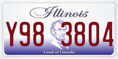 IL license plate Y983804