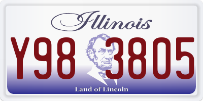 IL license plate Y983805