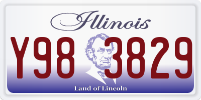 IL license plate Y983829