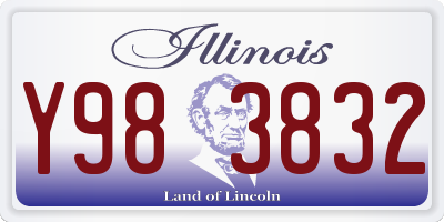 IL license plate Y983832