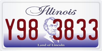 IL license plate Y983833
