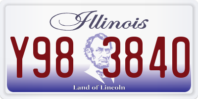 IL license plate Y983840