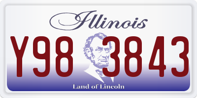 IL license plate Y983843