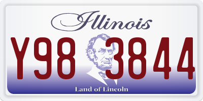 IL license plate Y983844