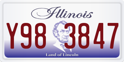 IL license plate Y983847