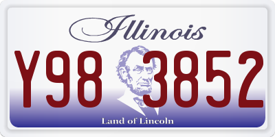 IL license plate Y983852