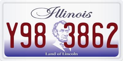 IL license plate Y983862