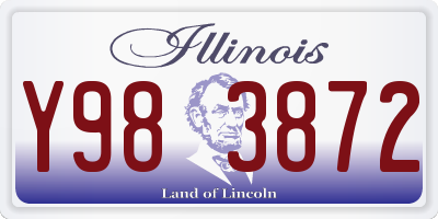 IL license plate Y983872