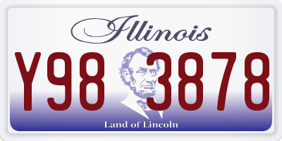 IL license plate Y983878