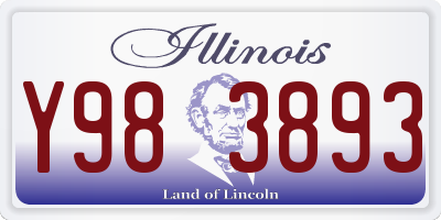 IL license plate Y983893