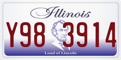 IL license plate Y983914