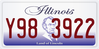 IL license plate Y983922