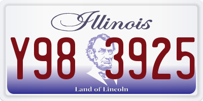 IL license plate Y983925