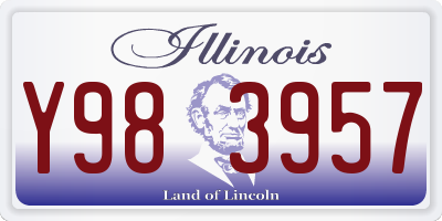 IL license plate Y983957