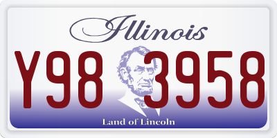 IL license plate Y983958