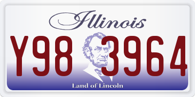 IL license plate Y983964