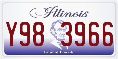 IL license plate Y983966