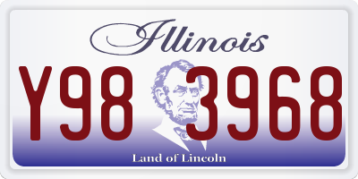 IL license plate Y983968