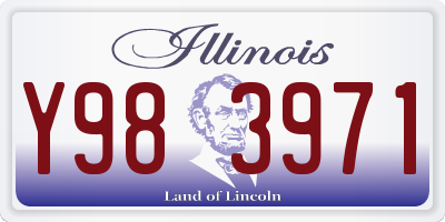 IL license plate Y983971
