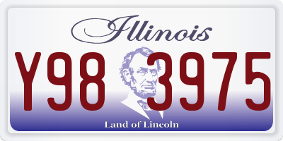 IL license plate Y983975