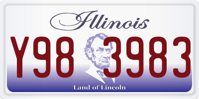 IL license plate Y983983