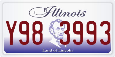 IL license plate Y983993