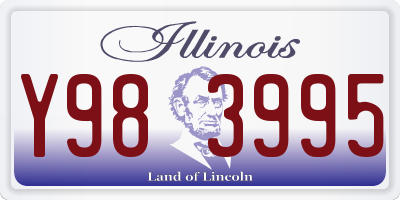 IL license plate Y983995