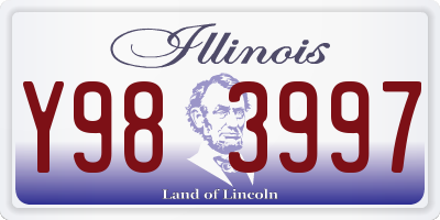IL license plate Y983997