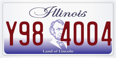 IL license plate Y984004