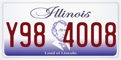 IL license plate Y984008