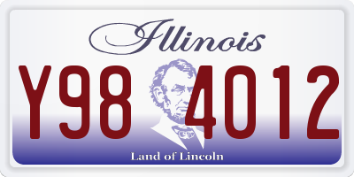 IL license plate Y984012