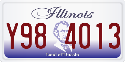 IL license plate Y984013