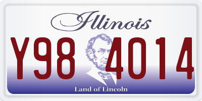 IL license plate Y984014