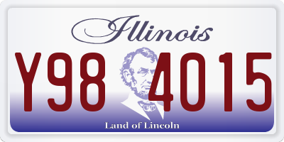 IL license plate Y984015