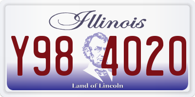 IL license plate Y984020