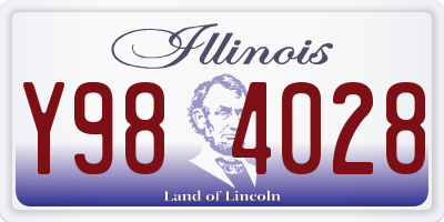 IL license plate Y984028