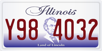 IL license plate Y984032