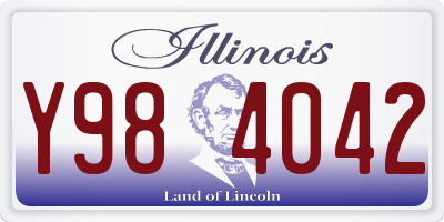 IL license plate Y984042
