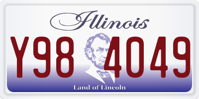 IL license plate Y984049