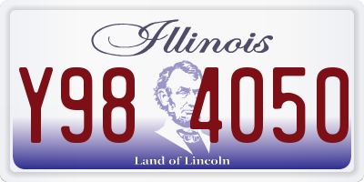 IL license plate Y984050