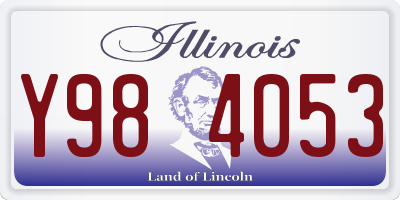 IL license plate Y984053