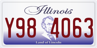 IL license plate Y984063