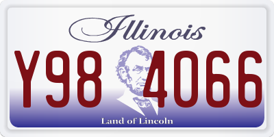 IL license plate Y984066