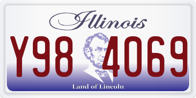 IL license plate Y984069