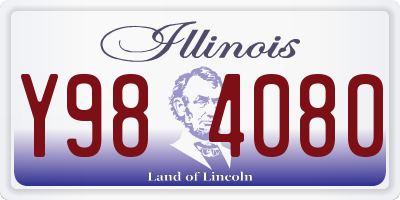 IL license plate Y984080